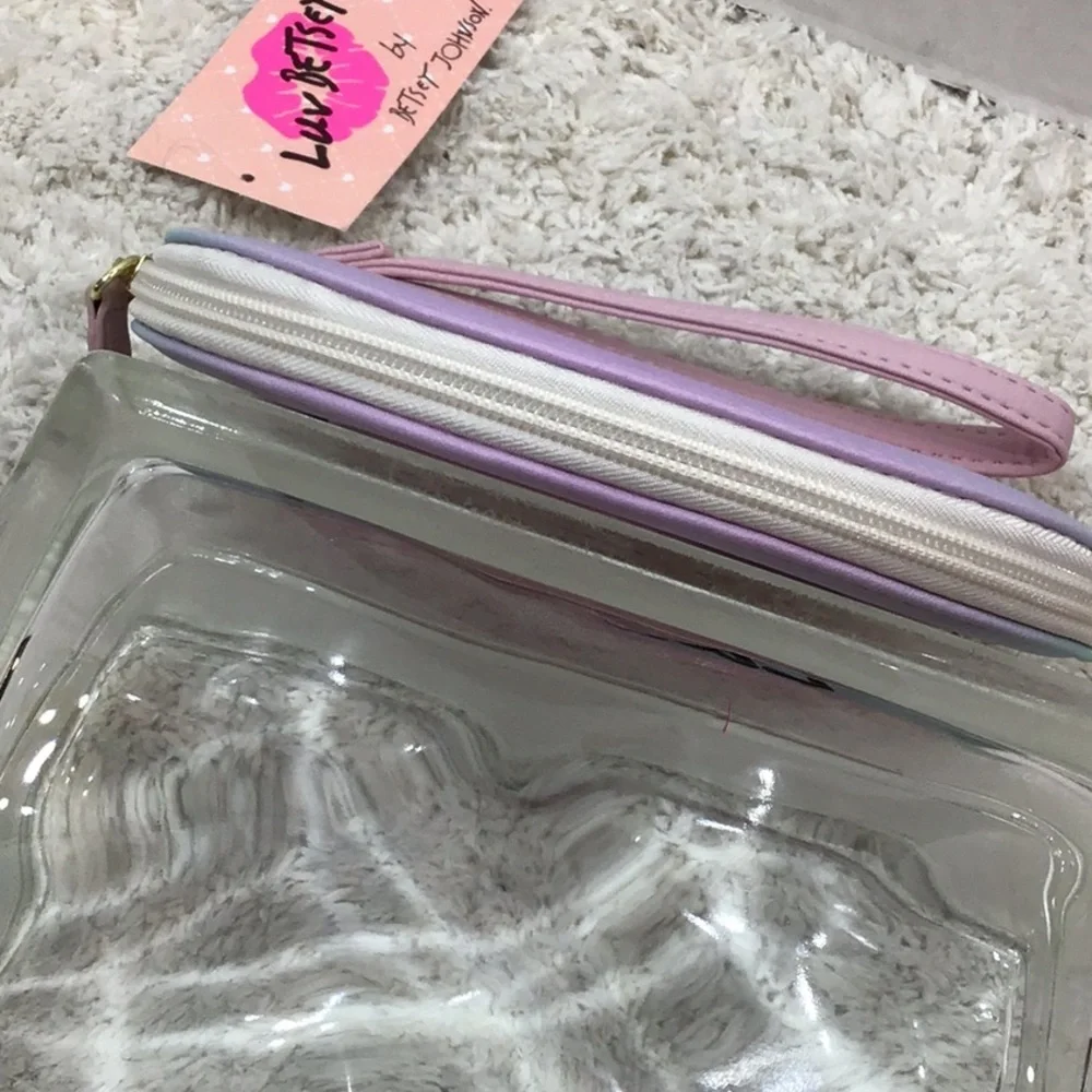 Betsey Johnson unicorn wristlet NWT